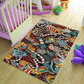 Cinema Doodle Pattern Rug Home Theater Media Room Decor Non-Slip