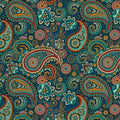 Vibrant Paisley Pattern Rug Boho Living Room Decor Non-Slip