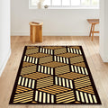Isometric 3D Cube Pattern Rug Modern Living Room Decor Non-Slip