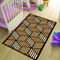 Isometric 3D Cube Pattern Rug Modern Living Room Decor Non-Slip