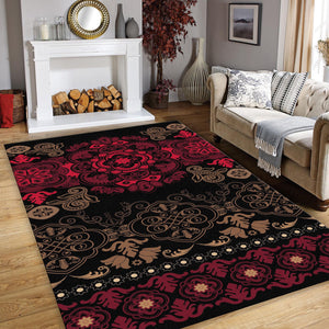 Ornate Mandala Medallion Rug Luxury Living Room Decor Non-Slip