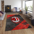 AC Milan Rug, Rossoneri Fan Decor Football Club Logo San Siro