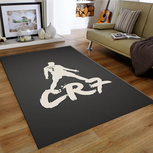 Cristiano Ronaldo Rug, Grunge Art Portrait