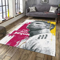 Cristiano Ronaldo Rug, Grunge Art Portrait