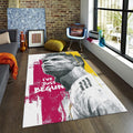 Cristiano Ronaldo Rug, Grunge Art Portrait