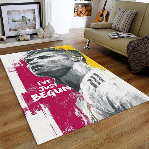 Cristiano Ronaldo Rug, Grunge Art Portrait