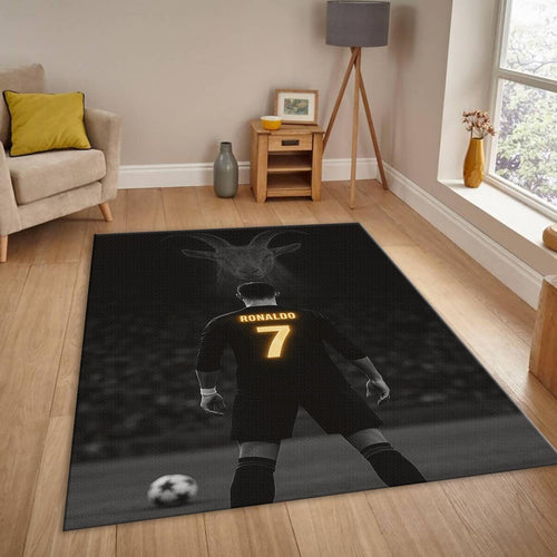 Cristiano Ronaldo GOAT Rug, The Greatest of All Time