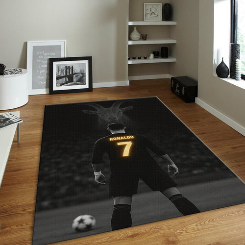 Cristiano Ronaldo GOAT Rug, The Greatest of All Time