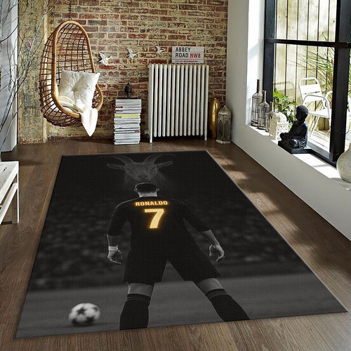 Cristiano Ronaldo GOAT Rug, The Greatest of All Time