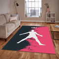 Cristiano Ronaldo Rug, Watercolor Art Portrait