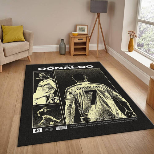 Soccer Fan Gift Rug, Modern Wall Art Style