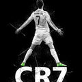 Cristiano Ronaldo Rug, CR7 Art Football Legend Carpet, Non-Slip