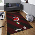 AC Milan Jersey Rug, Mesh Texture Design
