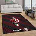 AC Milan Jersey Rug, Mesh Texture Design