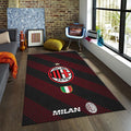 AC Milan Jersey Rug, Mesh Texture Design