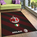 AC Milan Jersey Rug, Mesh Texture Design
