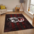 AC Milan Ultras Rug, Hooded Skull Art