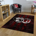 AC Milan Ultras Rug, Hooded Skull Art