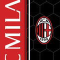 AC Milan Rug, Hexagon Pattern Design