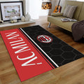 AC Milan Rug, Hexagon Pattern Design
