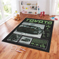 Toyota AE86 Rug, Acid Green JDM Poster