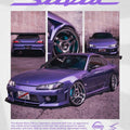 Purple S15 Carpet, Retro Magazine Poster