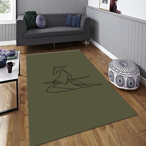 Geometric Swordsman Mat, Simple Line Drawing