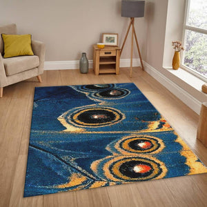 Blue Morpho Wing Mat, Detailed Nature Print