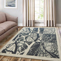 Negative Space Tree Carpet, Abstract Nature Art