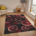 Painted Strawberries Mat, Artistic Food Illustration