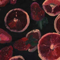 Painted Strawberries Mat, Artistic Food Illustration