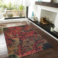 Japanese Mythology Rug, Traditional Ukiyo-e Art