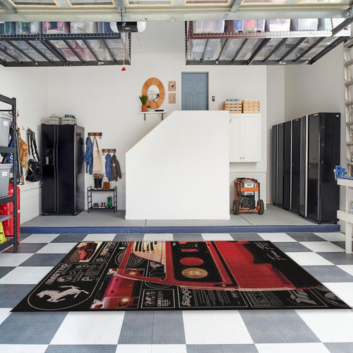 Ferrari F40 Rug, Retro Supercar Decor