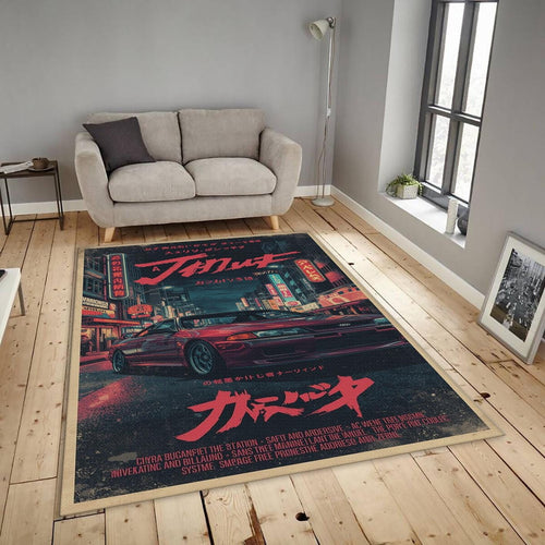 Nissan Skyline GT-R R32 Rug, JDM Legend Art