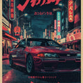 Nissan Skyline GT-R R32 Rug, JDM Legend Art