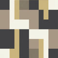 Modern Geometric Area Rug, Neutral Color Block Carpet, Minimalist