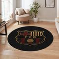 Barcelona Round Rug, Barça Fan Circle Carpet