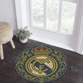 Real Madrid Round Rug, Football Fan Circle Carpet