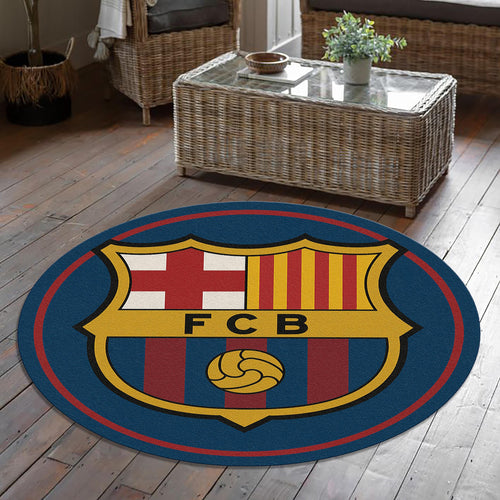 FC Barcelona Rug, Barcelona Fc Round Rug