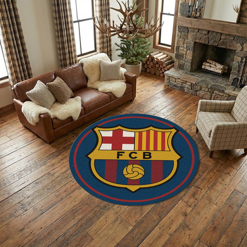 FC Barcelona Rug, Barcelona Fc Round Rug