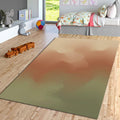 Abstract Earth Tone Area Rug, Boho Neutral Modern Printed Rug