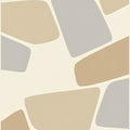 Abstract Geometric Rug, Neutral Modern Printed Area Rug, Organic