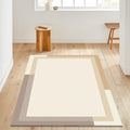 Minimalist Abstract Rug, Neutral Modern Printed Area Rug, Japandi
