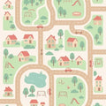 Kids Road Map Rug, Washable Play Mat Rug, Non Slip Nursery &