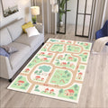 Kids Road Map Rug, Washable Play Mat Rug, Non Slip Nursery &