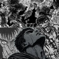 Berserk Eclipse Rug, Guts Dark Fantasy Anime Area Rug, Red Black
