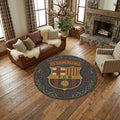 FC Barcelona Rug, Barcelona Fc Round Rug