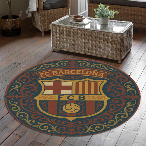 FC Barcelona Rug, Barcelona Fc Round Rug