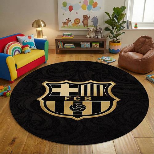 FC Barcelona Rug, Barcelona Fc Round Rug