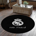 Real Madrid Round Rug, Football Fan Circle Carpet